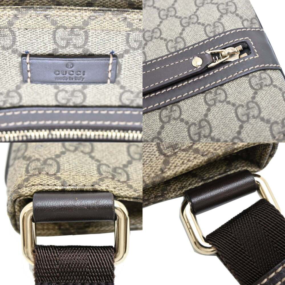 GUCCI Brown Coated Canvas Shoulder Bag - Picture 7 of 9
